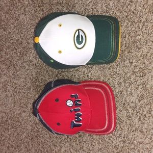 MLB Genuine Merchandise Minnesota Twins & '47 Green Bay Packers Toddler Hat